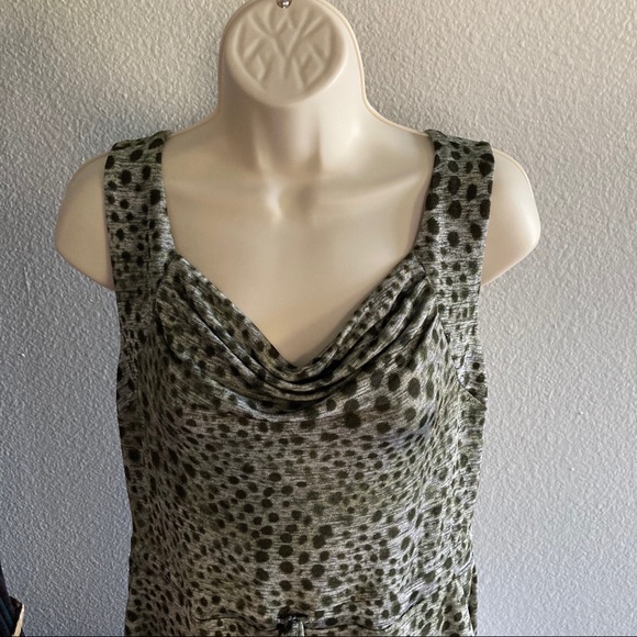 Jennifer Lopez Cheetah Print Cowl Neck Dress - Picture 8 of 9